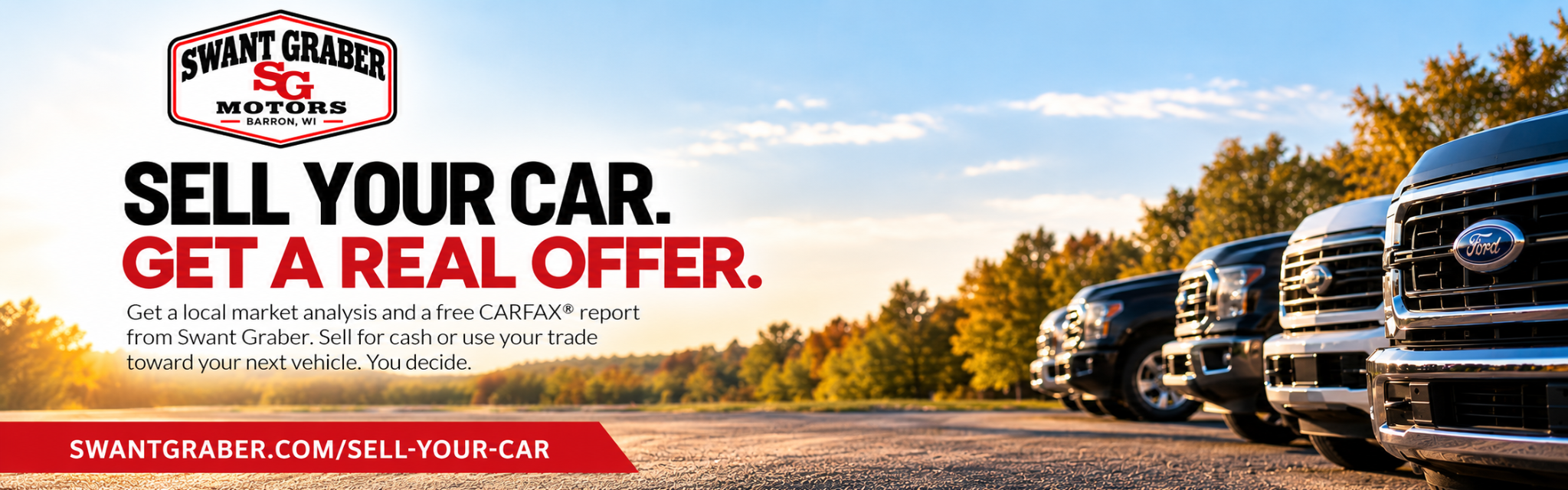 Sell Your Car. Get a Real Offer at Swant Graber Motors in Barron WI